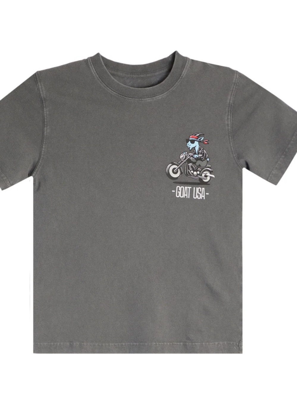 Kids' Charcoal Motorcycle Tee Sz small youth